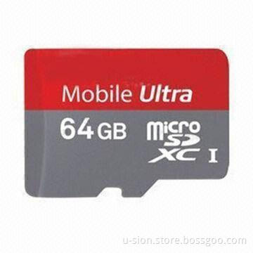 Memory Card with 1, 2, 4, 8, 16, 32, 64GB Micro SD Card, Can Customized Logo